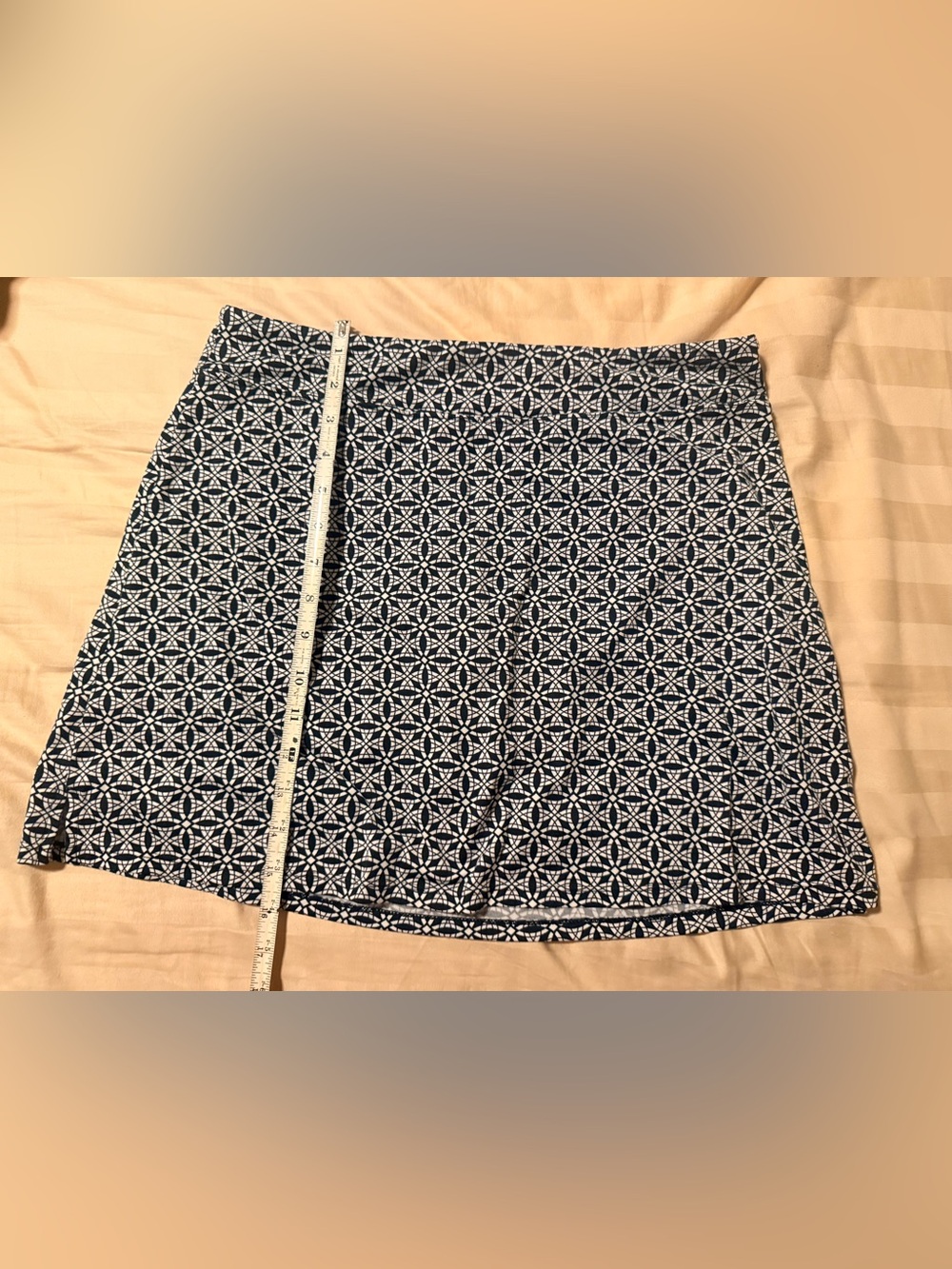 Black and White Geometric Skort